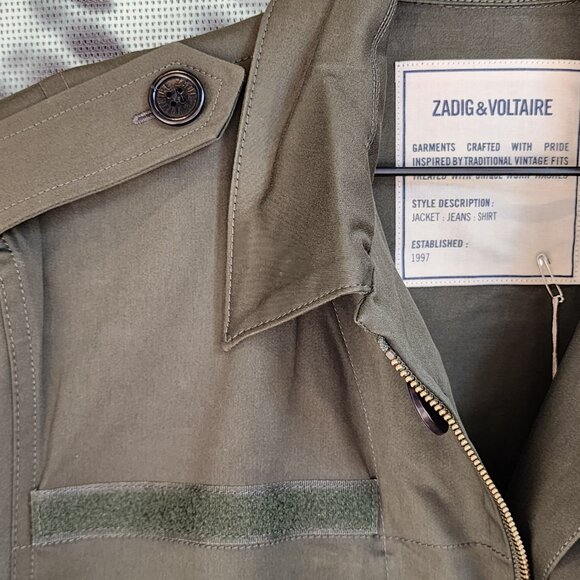 Zadig & Voltaire Kiddy Mili Etoiles Parka WJCP2901F – Chic Utility Meets Effortl - Picture 11 of 13